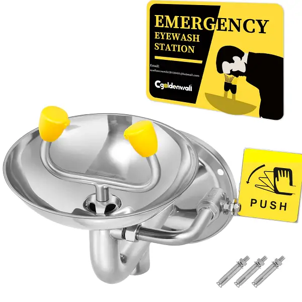 Wall-Mounted Eyewash Station